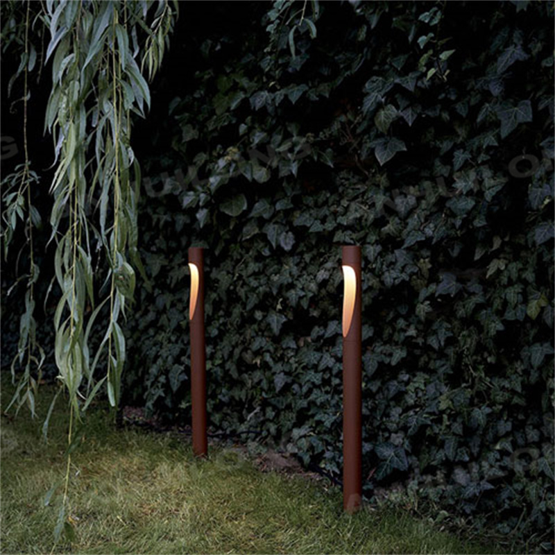 <h3>Laser Cutting Cube Corten Lamp With Solar LED Lighting </h3>
